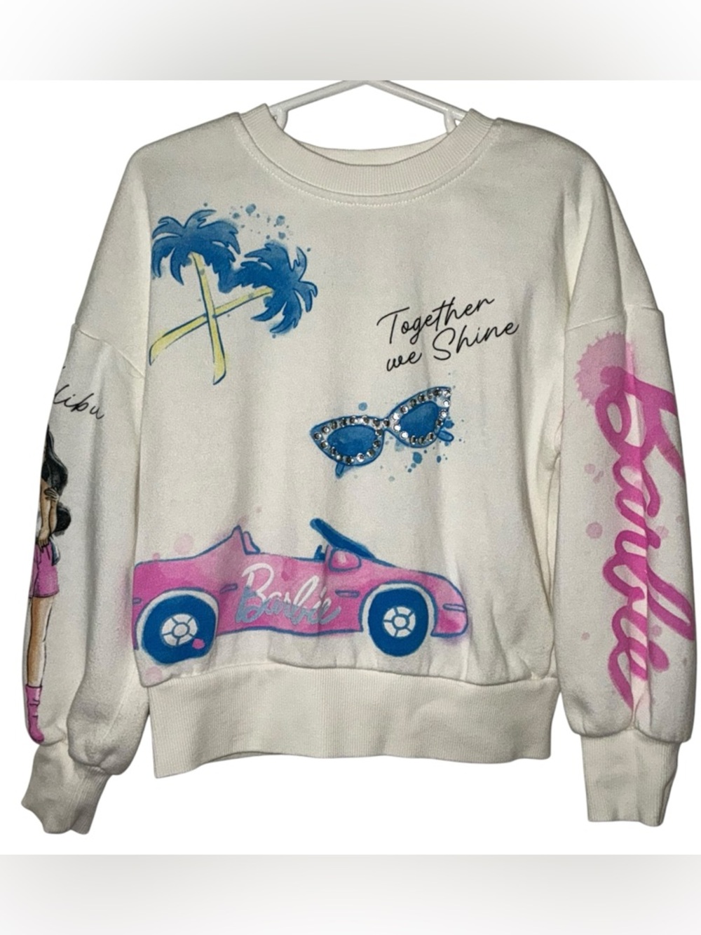 Barbie Watercolor Sweatshirt Girls Size S